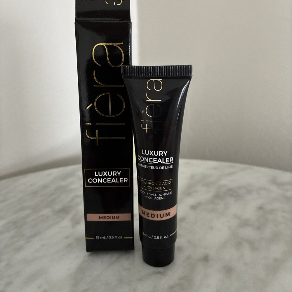 FIERA Luxury Concealer Hyaluronic Acid Collagen Medium 0.5 fl oz